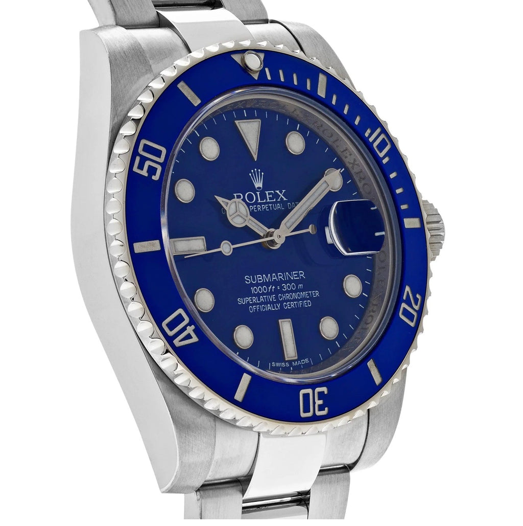 Rolex Submariner Date, Smurf featuring a distinctive blue dial and bezel