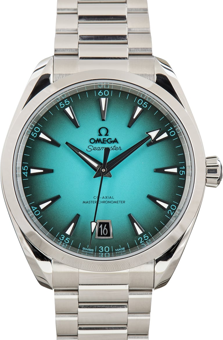 Omega Seamaster Aqua Terra Turquoise Dial Stainless Steel Watch